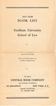 School of Law Book List by Fordham Law School