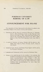 Bulletin of Information 1910-1911 by Fordham Law School