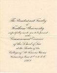 Commencement - Invitation by Fordham Law School