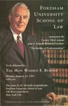 Invitation to the Twenty-Third Annual John F. Sonnett Memorial Lecture Series: The Decline of Professionalism by Warren E. Burger