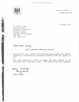 Letter from Jennifer Rowe to Assistant Dean Robert J. Reilly