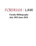 2023-2024 Fordham Law School Faculty Bibliography