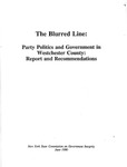 The Blurred Line: Party Politics and Government in Westchester County: Report and Recommendations
