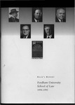 Dean's Report: Fordham University School of Law 1994-1995 by John D. Feerick