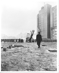 President McGinley at the future site of Fordham Law School