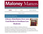 September 2025 by Maloney Library, Fordham University School of Law