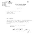 Hubert M. Humphrey to John D. Feerick by Hubert H. Humphrey