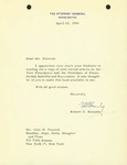 Robert F. Kennedy to John D. Feerick