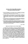 Operation of the Twenty-Fifth Amendment Respecting Presidential Succession by Ralph W. Tarr and Office of Legal Counsel. Department of Justice.‏ ‏United States.