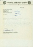 Letter from Panepirotic Federation of Australia to Geraldine Ferraro