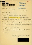 Letter from a German Supporter to Geraldine Ferraro