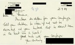 Letter from an Irish Supporter to Geraldine Ferraro by Geraldine Ferraro