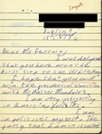 Letter from an Irish Supporter to Geraldine Ferraro