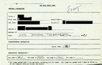 Data Entry Form from a Dutch Supporter to Geraldine Ferraro