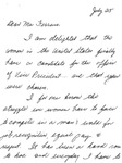 Letter from a New Jersey Supporter to Geraldine Ferraro by Geraldine Ferraro