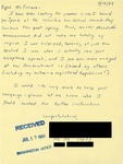 Letter from a New York Supporter to Geraldine Ferraro