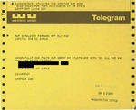 Telegram from a New York Supporter to Geraldine Ferraro
