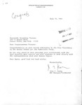 Letter from John F. Kelly, Postmaster of New York City, to Geraldine Ferraro