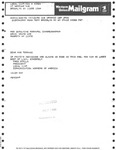 Telegram from Fred Stella, Local Union President of the Communication Workers of America, to Geraldine Ferraro
