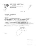Letter from Jackie Biaggi, Assistant Director of the Bronx Municipal Hospital, to Geraldine Ferraro