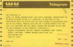 Telegram from Leadership of the Local 147 Tunnel Workers' Union to Geraldine Ferraro