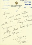 Letter from Representative Patricia Schroeder (D-CO) to Geraldine Ferraro by Patricia Schroeder and Geraldine Ferraro