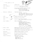 Campaign Schedule, Cleveland, Ohio and St. Louis, Missouri, August 29, 1984
