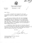 Letter from Representative Sala Burton (D-CA) to Geraldine Ferraro
