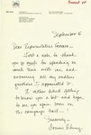 Letter from Connie Chung to Geraldine Ferraro