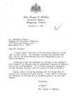Letter from Mrs. George C. Wallace (Lisa Taylor) to Geraldine Ferraro